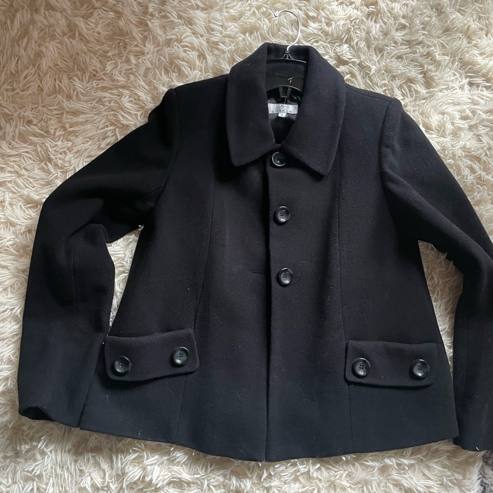 Black Pea coat